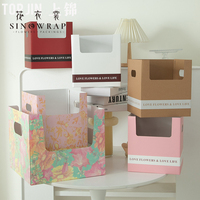 Boîte à fleurs tendance 2026, style populaire, emballage cadeau SINOWRP pour fleurs