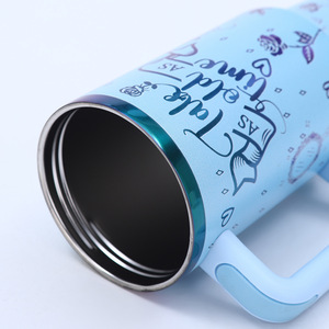 Custom 3D Print Leakproof 40oz Large Capacity Stainless Steel Tumbler Straw Handle <b>Vacuum</b> Insulated American Style Camping - Product Image 4