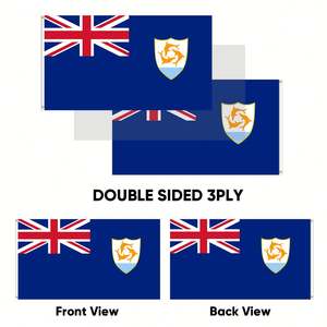 Banderas de Anguila de 3x5 pies al por Mayor, Poliéster 68D/100D, Personalización de Todas las Naciones, Envío Rápido, Proveedor Confiable, Entrega Rápida - Product Image 4