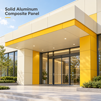 Panneau composite en aluminium (ACP/ACM) blanc massif enduit de PE, léger et facile à installer pour la décoration de devantures de magasins