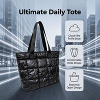 Sac fourre-tout rembourré en plastique recyclé RPET, sac d'affaires écologique, sac durable et réutilisable