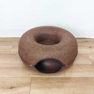 Nouvelle Tanière Écologique pour Chat en Feutre et Laine de Haute Qualité – Lit Tunnel Confortable et Douillet pour Chats - Product Image 4