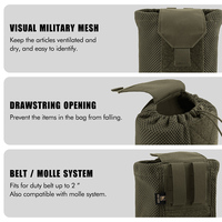 KRYDEX Ranger Vert Tactique MOLLE Drop Pouch Pliable Mag Sac de Recyclage Mesh Dump Pouch