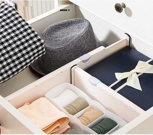 Bedroom Plastic Adjustable Clothes <b>Drawer</b> Divider Expandable Organizer Separators - Product Image 2