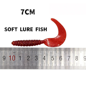 เหยื่อตกปลา Sensoar Single Roll Soft Tail Worm Bait ขนาด <span class=keywords><strong>3</strong></span>.5 ซม. 5.5 ซม. 7 ซม. รูปทรงหนอน มี 15 สีให้เลือก รุ่นเรืองแสงในที่มืด Sodt Fishing Lure - Product Image 3