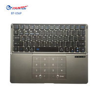 Clavier BT portable et pliable BT-036P avec pavé tactile, idéal pour iPad, Macbook, téléphone portable et ordinateur portable