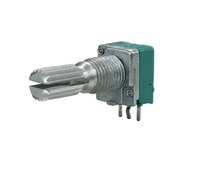 Komponen Otomasi Industri RD097 Potensiometer Putar Presisi Tinggi Berbahan Karbon Film Toleransi 20% 50V AC/5V DC 9mm