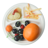Boîtes à lunch et assiettes jetables biodégradables en canne à sucre, écologiques et compostables, pour les mariages, les restaurants et les hôtels