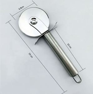 High Quality Stainless Steel Double-<b>Edged</b> Pizza <b>Cutter</b> Knife Portable and Customizable Logo Sustainable and Wholesome - Product Image 4