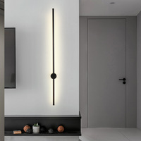 Applique murale à bande de Led minimaliste moderne chambre à coucher chevet salon fond applique murale