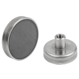 פריט מכירה חם עגול סיר בסיס מגנט d63 d80 פריריט צינור עם מוט הברגה בתוך מוט הברגה - Product Image 2