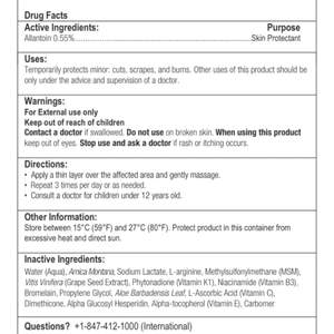<span class=keywords><strong>Gel</strong></span> Tópico para Moretones de Marca Privada OEM ODM, <span class=keywords><strong>Gel</strong></span> Natural de Árnica y Bromelina para el Tratamiento de Moretones y Hinchazón - Product Image 4
