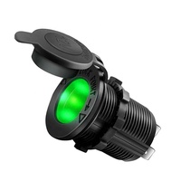 غطاء لوحة جبل DC 12V 24V 5a-10a الإناث موائم مصدر تيار سيارة ولاعة السجائر المقبس