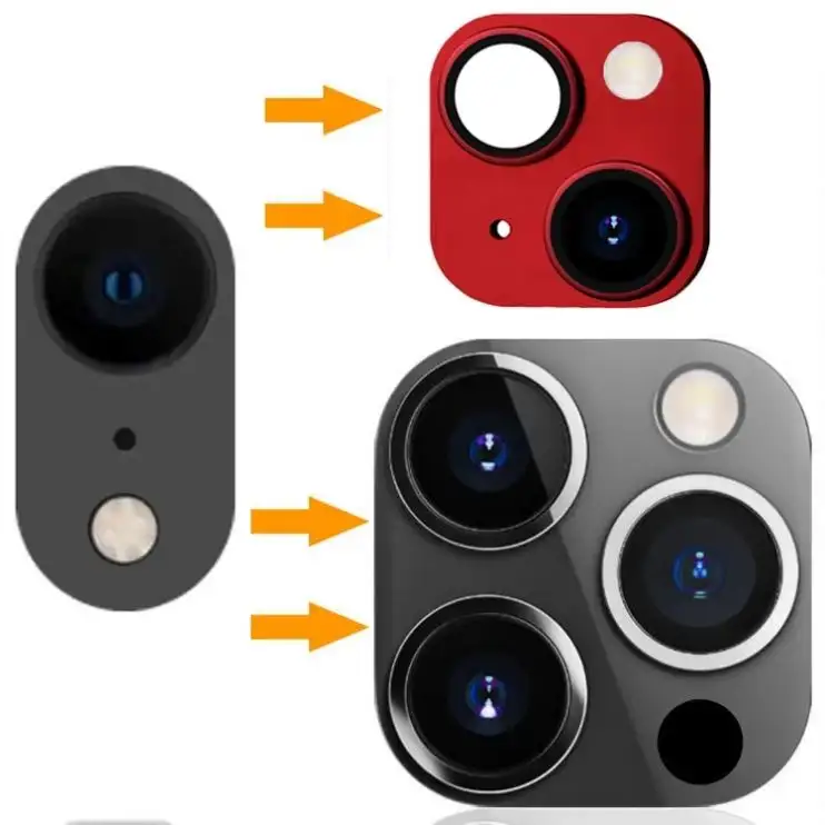 Voor Iphone Xr Camera Verandering Naar 13pro 13 Lens Sticker Camera Lens Schermbeschermer Snel Geworden Voor Iphone 12pro