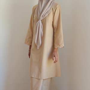 Personnalisé Malaisie Dernier Musulman 2 Pièces <span class=keywords><strong>Baju</strong></span> <span class=keywords><strong>Kurung</strong></span> Borong Malaisie - Product Image 2