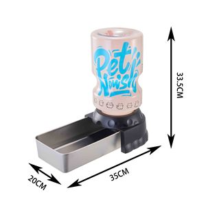 Distributeur d'eau automatique pour animaux de compagnie en acier inoxydable, bol antidérapant pour chat avec distributeur par gravité pour chats - Product Image 4