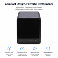 Qotom Q31011DS AI 就绪型 4 盘位高速 NAS 存储服务器 Intel Celeron 4305U 4x2.5G LAN 用于本地 AI 存储