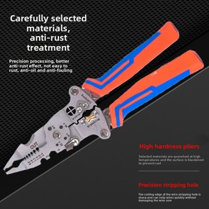 New Arrival đa-sử dụng dây thép Cutter Tước công cụ plier Uốn Tóc bồng công cụ cho thợ điện kìm - Product Image 4