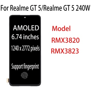 Écran AMOLED de remplacement iParts pour <span class=keywords><strong>Realme</strong></span> GT5 5G RMX3820 240W RMX3823 assemblage d'écran tactile noir pièces de réparation OEM - Product Image 4