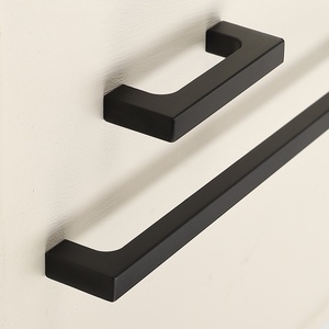 Modern minimalist wardrobe shoe cabinet cabinet drawer aluminum pull handle dark matte solid pull handle furniture hardware - Product Image 4
