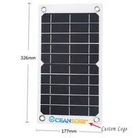 Oceansolar-panel solar flexible portátil, tamaño pequeño, 5V, para cargador solar de teléfono móvil
