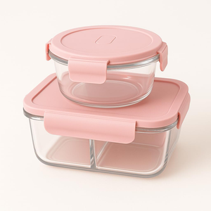 Food-Safe Plastic Food Storage <b>Containers</b> with Compartments - Fresh-Keeping Box Suitable for Fruit Bento Boxes and <b>Takeaway</b> Food - Product Image 4