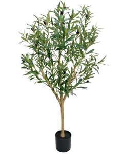 Plantas Artificiales de Alta Calidad, Olivo en Maceta con Hojas Artificiales para Decoración del Hogar - Product Image 1