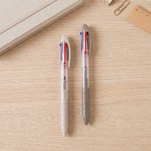 Penna a sfera a 3 colori a bassissima viscosità 0.38mm Set 2 pezzi-crema alla sabbia - Product Image 2