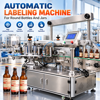 Machine d'étiquetage automatique double face TB-B pour bouteilles carrées, plates et rondes, ligne d'emballage alimentaire, de boissons et de cosmétiques