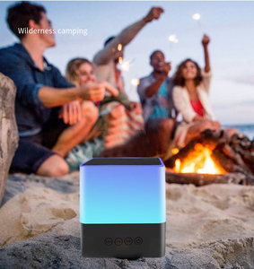 Alta qualidade <span class=keywords><strong>Bluetooth</strong></span> Áudio <span class=keywords><strong>bluetooth</strong></span> Speaker Luz RGB 7 Cores Lâmpada Recarregável Controle Inteligente Music Desk Night Lamp - Product Image 4