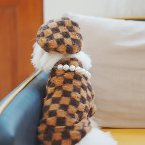 Vente en gros de vêtements design de luxe pour chiens manteau d'hiver en fausse <span class=keywords><strong>fourrure</strong></span> vêtements chauds et élégants pour chiens - Product Image 4