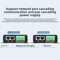 Servidor de Puertos Serie Ethernet RJ45 de Ocho Vías AIsmartlink Waveshare RS485, Gateway Modbus, Transmisión Bidireccional Transparente
