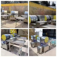 Machine automatique à rouler et à emballer pour feuilles de riz vietnamien, samosas, feuilles de lumpia, et rouleaux de printemps, en acier inoxydable 304, 20