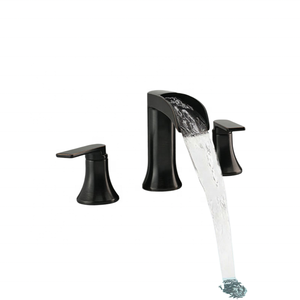 Robinet de <span class=keywords><strong>lavabo</strong></span> de salle de bain <span class=keywords><strong>avec</strong></span> garantie de 10 ans, 3 trous, 4-8 pouces, en laiton, <span class=keywords><strong>2</strong></span> poignées, mitigeur pour <span class=keywords><strong>lavabo</strong></span> et baignoire - Product Image 1