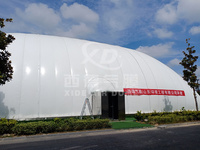 Le dôme gonflable d'air de tente de terrain de basket de PVC de ventes élevées a soutenu la structure promotionnelle de chapiteau de publicité extérieure