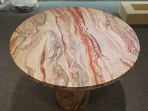 SH STONE, diseño moderno personalizado, Top <span class=keywords><strong>Monica</strong></span>, mesa de comedor de mármol rojo, piedra Natural para Hotel, restaurante, cocina, sala de estar, apartamento - Product Image 5