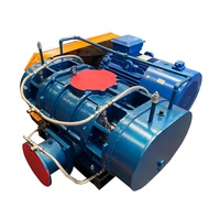 Souffleur Roots industriel en acier inoxydable refroidi par eau, pompe à air électrique haute pression CA pour systèmes pneumatiques de transport de poussière
