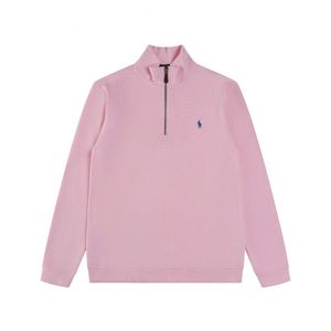 เสื้อฮู้ดดี้แบรนด์หรูคุณภาพสูงแบบใหม่ ซิปครึ่งตัว โปโล แฟชั่นผู้ชาย ปักลายพอล เสื้อถักแบบสวมลำลอง - Product Image 6