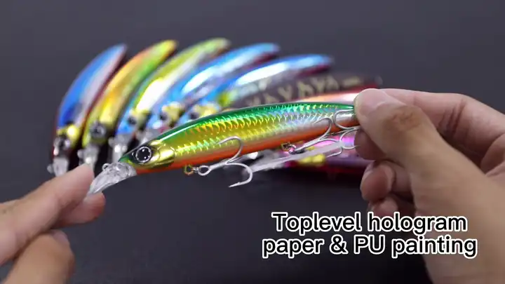 110mm 20g Minnow Luminous painting UV