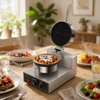 Nouvelle machine commerciale UFO 220V en acier inoxydable légère et haute productivité pour la fabrication de glaces et de burgers, avec revêtement antiadhésif, pour la vente de rue