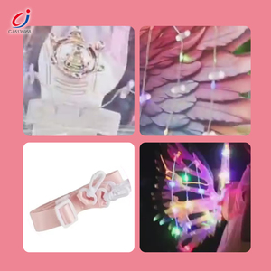 Ailes de papillon lumineuses pour enfants Chengji, ailes de danse lumineuses, cosplay, ailes de fée lumineuses, ailes de papillon électriques roses pour enfants - Product Image 2