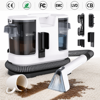Nettoyeur vapeur professionnel portable pour tapis, tissus et tapisserie, avec une puissante aspiration, idéal pour nettoyer les canapés et les tapis.