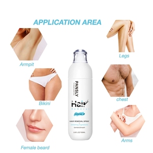 Spray dépilatoire Pansly 100 ml, 8 minutes pour une épilation rapide, hydratant, retardateur de repousse, pour aisselles, jambes, maillot, barbe, épilation du visage pour femme - Product Image 5