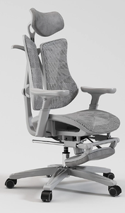 Silla de <span class=keywords><strong>Oficina</strong></span> Libernovo Work Accent Giratoria, Ergonómica, de Lujo, con Respaldo Alto y <span class=keywords><strong>Reposapiés</strong></span>, para Estudio, Relajación y Videojuegos - Product Image 3