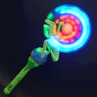 Jouet LED lumineux pour enfants YT : moulin à vent portatif, baguette rotative, bâton lumineux avec son et lumière LED, idéal pour l'été