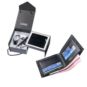 Ensemble cadeau de montres en gros, promotion Saint-Valentin, coffret cadeau de luxe personnalisé avec ceinture et portefeuille pour hommes - Product Image 2
