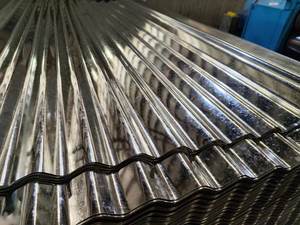 Tôle d'acier galvanisé pleine épaisseur sans paillettes SPHC, épaisseur 0,12-0,13 mm, tôle de toiture ondulée GI <span class=keywords><strong>ESSAR</strong></span> ASTM, découpe sur mesure - Product Image 2