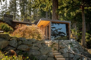 Cabine de sauna électrique extérieure en bois naturel avec verre réfléchissant sur toute la surface pour appartement, <span class=keywords><strong>spa</strong></span> en milieu forestier - Product Image 6