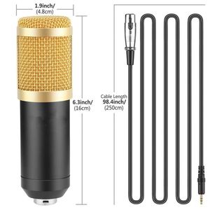 High Quality Music Microphone Professional Recording Studio Equipment Karaoke Micro Condenser - Product Image 5