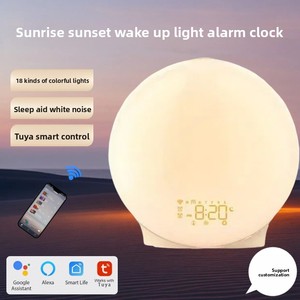 Luz de Simulación de Amanecer y Atardecer, Radio con Ruido Blanco, Ayuda para Dormir, Reloj Despertador Inteligente con Altavoz, Diseño Moderno y Minimalista - Product Image 2